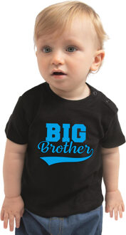 Big brother cadeau t-shirt zwart babys / jongens 62 (1-3 maanden)