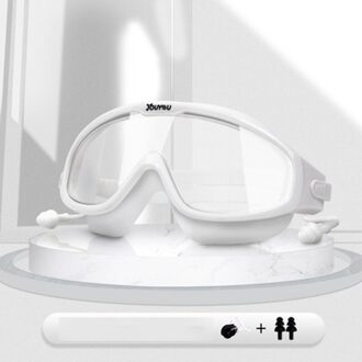 Big Frame Professionele Zwemmen Waterdichte Zachte Siliconen Bril Swim Eyewear Anti-Fog Uv Bril Voor Mannen Vrouwen Zwemmen Brillen 01
