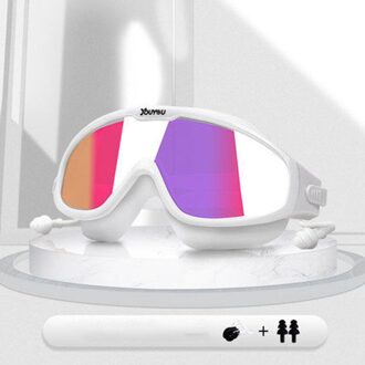 Big Frame Professionele Zwemmen Waterdichte Zachte Siliconen Bril Swim Eyewear Anti-Fog Uv Bril Voor Mannen Vrouwen Zwemmen Brillen 04