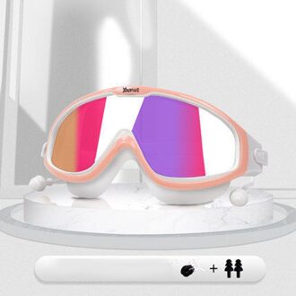 Big Frame Professionele Zwemmen Waterdichte Zachte Siliconen Bril Swim Eyewear Anti-Fog Uv Bril Voor Mannen Vrouwen Zwemmen Brillen 05
