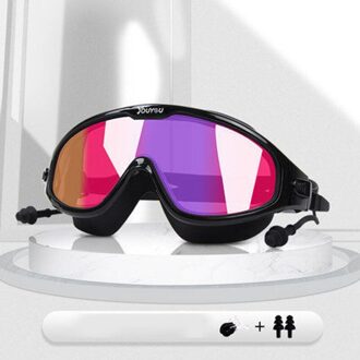Big Frame Professionele Zwemmen Waterdichte Zachte Siliconen Bril Swim Eyewear Anti-Fog Uv Bril Voor Mannen Vrouwen Zwemmen Brillen 06