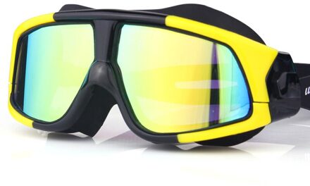 Big Frame Professionele Zwemmen Waterdichte Zachte Siliconen Bril Swim Eyewear Anti-Fog Uv Mannen Vrouwen Goggles Voor Mannen Vrouwen 3