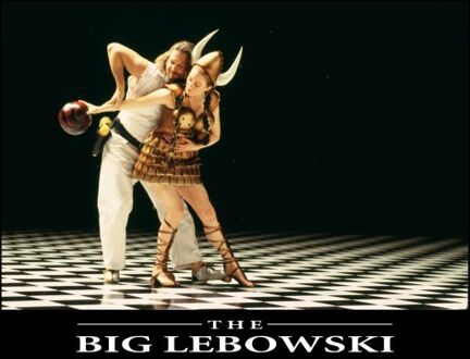 Big Lebowski Bowling Dance Unisex T-Shirt - Black - S Zwart