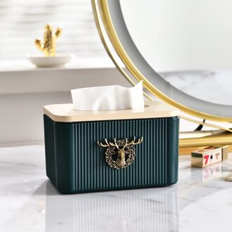 Big Nordic Elanden Tissue Box Home Decoratie Ornamenten Desktop Opbergdoos Servet Houder Voor Woonkamer Slaapkamer Auto Geige