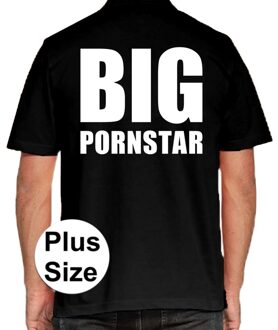 BIG Pornstar grote maten poloshirt zwart voor heren 4XL