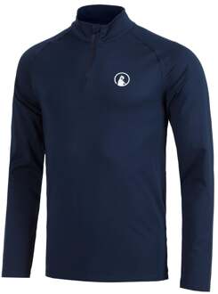 Big Serve 1/4 Zip Longsleeve Heren-donkerblauw - M