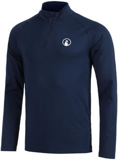 Big Serve 1/4 Zip Longsleeve Heren-donkerblauw - XL