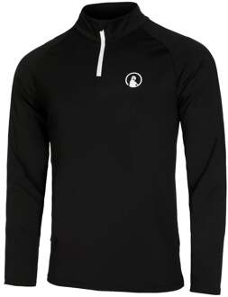 Big Serve 1/4 Zip Longsleeve Heren-Zwart,Wit - M