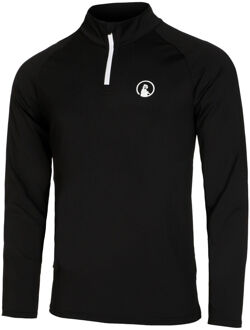 Big Serve 1/4 Zip Longsleeve Heren-Zwart,Wit - XL