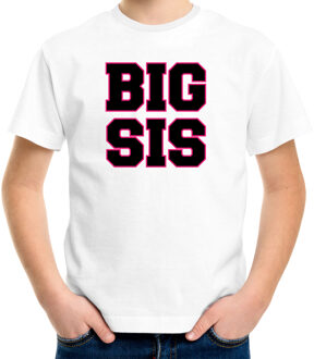 Big sis grote zus kado shirt voor meisjes / kinderen wit L (146-152)