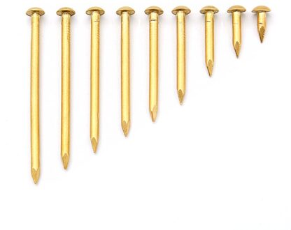 Big Size 3*10 12 15 20 25 30 35 40 45 50Mm Messing Nagels Meubels Koperen Sluiting nagels Hardware Accessoires Ronde Koperen Nagels length 50mm