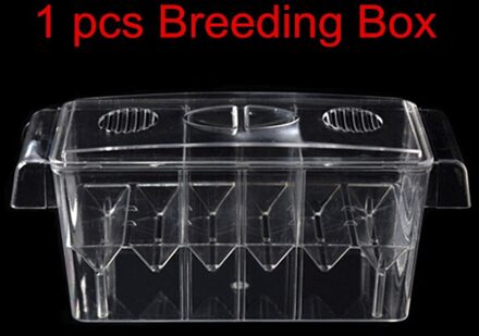 Big Size Acryl Aquarium Drijvende Fokken Doos 4 Kamers Dubbele Lagen Multifunctionele Fokken Isolatie Box Voor Guppy Betta AT002 1 stk single doos