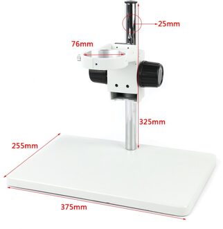 Big Size Lab Industriële Stereo Microscoop Verstelbare Stand Scherpstellen Beugel 76Mm Ring Houder Voor Verrekijker Trinoculaire Microscoop wit