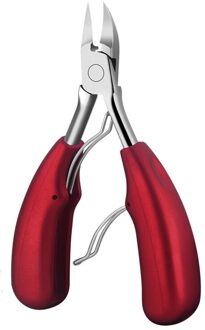 Big Size Nagelknipper Rvs Cuticle Schaar Professionele Clipper Pedicure Rubberen Handvat Valse Nail Cutter