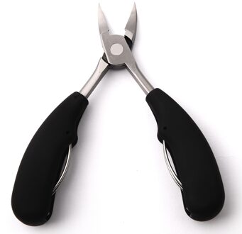 Big Size Professionele Rvs Cuticle Nipper Ingegroeide Teen Nagelknipper Pedicure Gereedschap Rubberen Handvat Cuticle Schaar