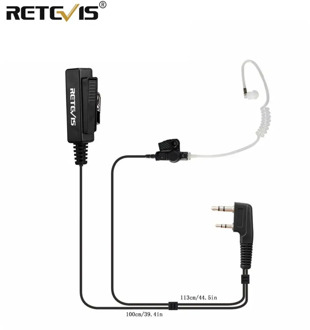 Big Size PTT 2Pin Mic Earpiece Headset For Kenwood Retevis H777 RT5R RT5 RT7 RT22 For Baofeng UV5R BF-888S UV-82 Walkie Talkie
