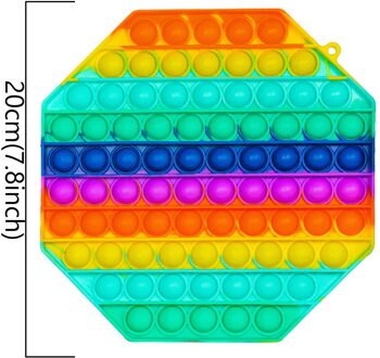 Big Size Push Popit Bubble Zintuiglijke Fidget Speelgoed Autisme Nodig Squishy Stress Reliever Volwassen Kids Anti-Stress Popit Fidget reliver