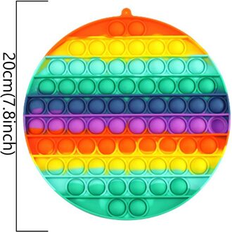 Big Size Push Popit Bubble Zintuiglijke Fidget Speelgoed Autisme Nodig Squishy Stress Reliever Volwassen Kids Anti-Stress Popit Fidget reliver