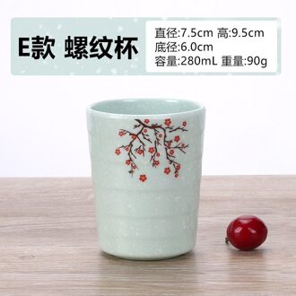 Big Size Theekopje Blauw Porselein Kung Fu Cup Drinkware 280Ml 4