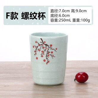 Big Size Theekopje Blauw Porselein Kung Fu Cup Drinkware 280Ml 5