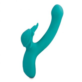 Big Teaze Toys LoveBuddies Rabbit Vibrator Schildpad - Turquoise Blauw
