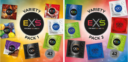Big Variety Pack - Assortiment Met 90 Condooms In 11 Varianten Zwart, Transparant - 53 (omtrek 11-11,5 cm), 56 (omtrek 11,5-12 cm)