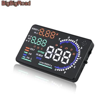 Bigbigroad Auto OBD2 Ii Euobd Hud Head Up Display Voorruit Projector Voor Buick Regal Excelle Lacrosse Encore Embleem Envision