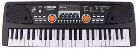 Bigfun Elektronische Keyboard Piano Digitale Muziek Key Board Met Microfoon Kinderen Muzikale Verlichting 53 x 18 x 5.4cm