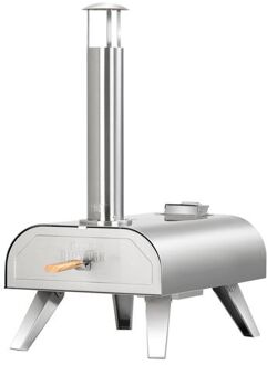 BigHorn Pizza Pellet Oven - Pizza Oven Voor Buiten - Draagbaar - Opvouwbaar - Rvs - 15kg - 460°