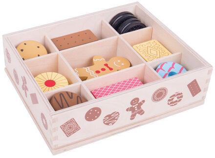 BIGJIGS Houten Koekjesdoos Met Koekjes