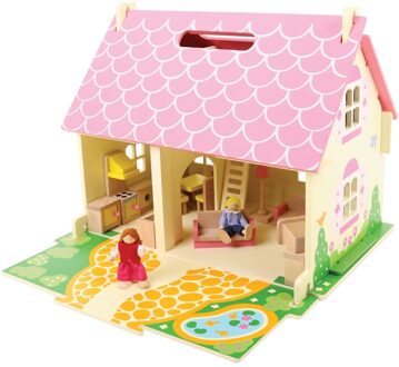 BIGJIGS Houten Poppenhuis Blossom Cottage