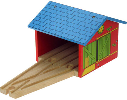 BIGJIGS  Rails - Remise voor 2 treinen