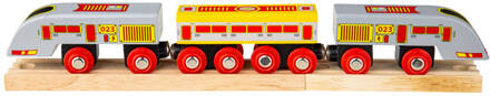 Bigjigs Toys Houten Hogesnelheidstrein, incl. Rails