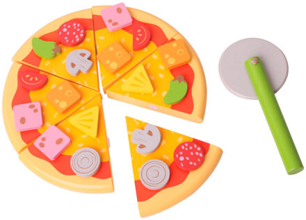 Bigjigs Toys Houten Pizza met Beleg