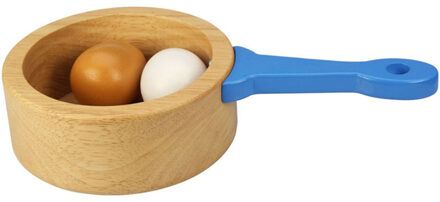 Bigjigs Toys Houten Steelpan met 2 Eieren