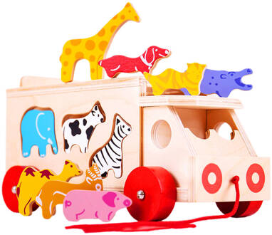 BIGJIGS vormenwagen - Dieren