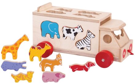 BIGJIGS vormenwagen - Dieren