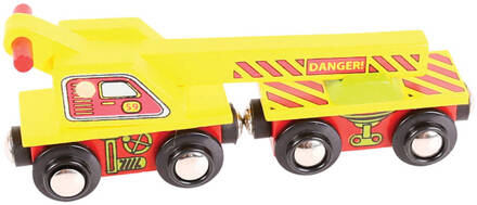 BIGJIGS wagon met hijskraan