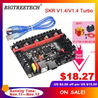 BIGTREETECH BTT SKR V1.4 BTT SKR V1.4 Turbo 32 Bit Control Board Upgrade SKR V1.3 TMC2208 TMC2209 Driver for Ender3 3d Printer