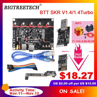 BIGTREETECH BTT SKR V1.4 SKR V1.4 Turbo Control Board 32 Bit WIFI Writer DCDC 3D Printer Parts VS SKR V1.3 TMC2209 TMC2208