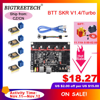 BIGTREETECH BTT SKR V1.4 SKR V1.4 Turbo Control Board 3D Printer Parts TMC2209 TMC2208 MKS GEN L CR10 SKR V1.3 Ender 3 Upgrade
