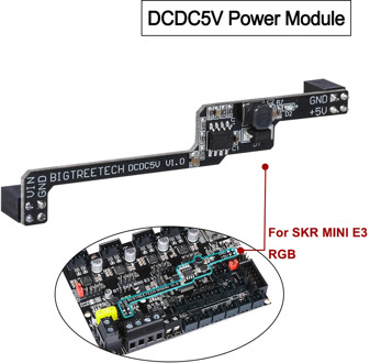BIGTREETECH DCDC5V V1.0 Power Module 5V For SKR mini E3 V1.2 32Bit Control Board RGB Light Add Lamp Beads For 3D Printer Parts