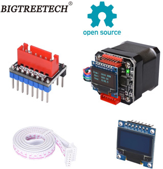 BIGTREETECH S42B V1.1 42 Stepper Motor Closed Loop Driver Control Board with OLED Display TMC2208UART Drive for Ender 3 SKR V1.4