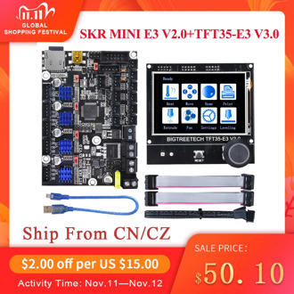 BIGTREETECH SKR Mini E3 V2.0 Control Board TMC2209 Driver+TFT35 E3 V3.0 Touch Screen For Ender 3 Pro/5 Upgrade 3D Printer Parts