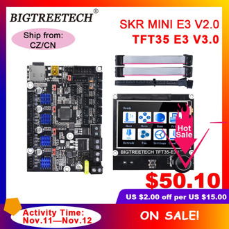 BIGTREETECH SKR MINI E3 V2.0+TFT35 E3 V3.0 Touch Screen Motherbaord Integrate TMC2209 For Ender 3 pro Printer Cr10 Updated