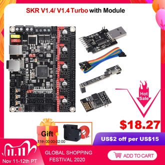 BIGTREETECH SKR V1.4 BTT SKR V1.4 Turbo Control Board 32 Bit WIFI 3D Printer Parts SKR V1.3 TMC2209 TMC2208 Ender3 CR-10 Upgrade