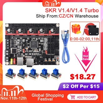 BIGTREETECH SKR V1.4 BTT SKR V1.4 Turbo Control Board 32Bit SKR V1.3 SKR 1.4 TMC2209 TMC2208 3D Printer Parts For Ender 3 Pro