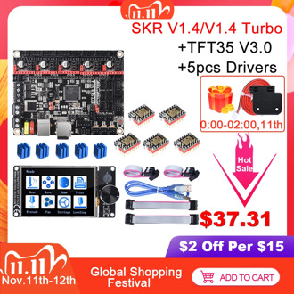 BIGTREETECH SKR V1.4 SKR V1.4 Turbo Control Board 32Bit+TFT35 V3.0+BLtouch+TMC2209 TMC2208 3D Printer Parts SKR V1.3 MKS Ender3