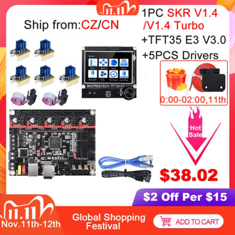 BIGTREETECH SKR V1.4 SKR V1.4 Turbo Control Board TFT35 E3 V3.0 Touch Screen+TMC2209 UART TMC2208 Upgrade SKR V1.3 For Ender 3