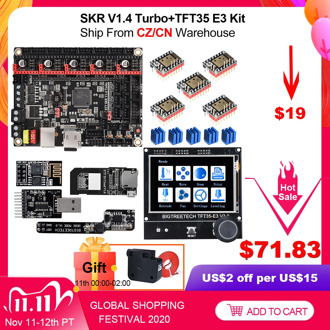 BIGTREETECH SKR V1.4 Turbo+TFT35 E3 V3.0+TMC2209 3D Printer Parts TMC2130 TMC2208 For CR-10 Ender 3 Upgrade Kit BTT SKR V1.4